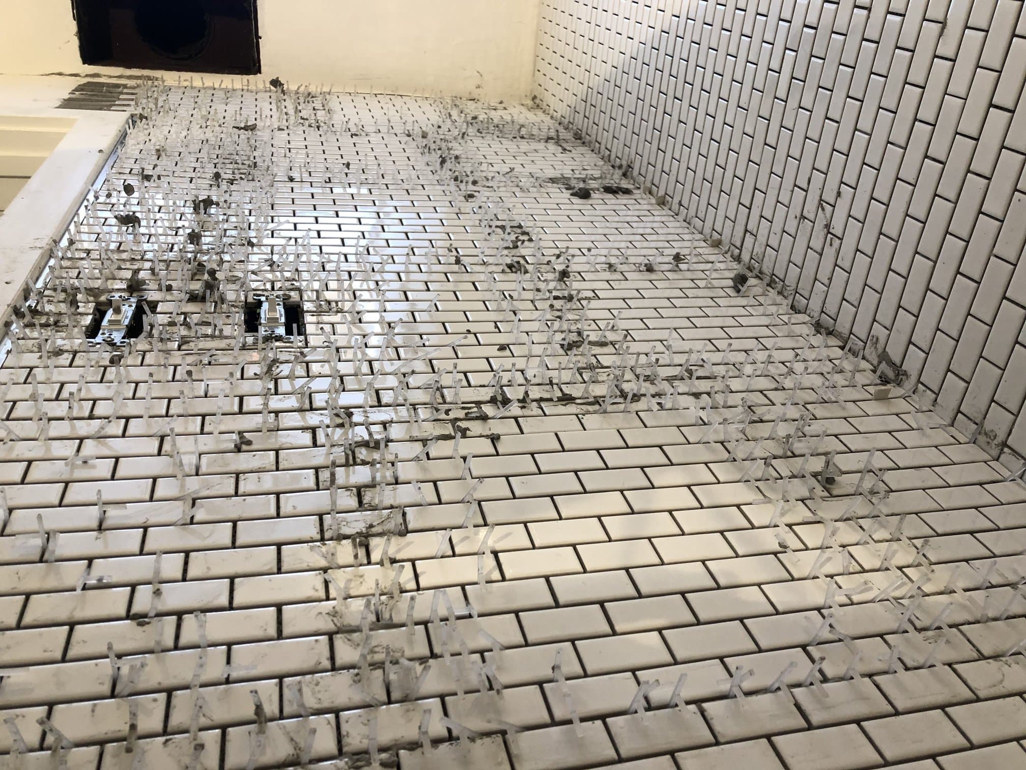 Subway Tile Walk-In Bath detail